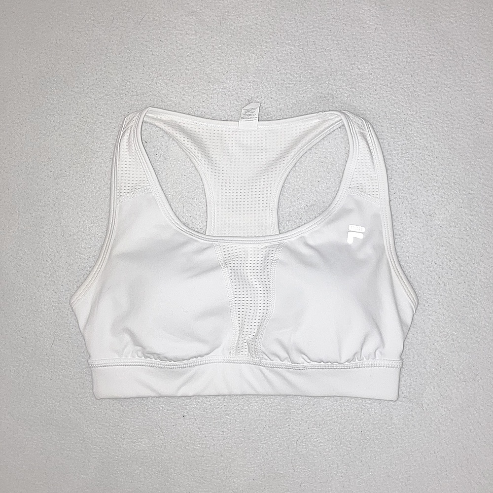 White sports bra